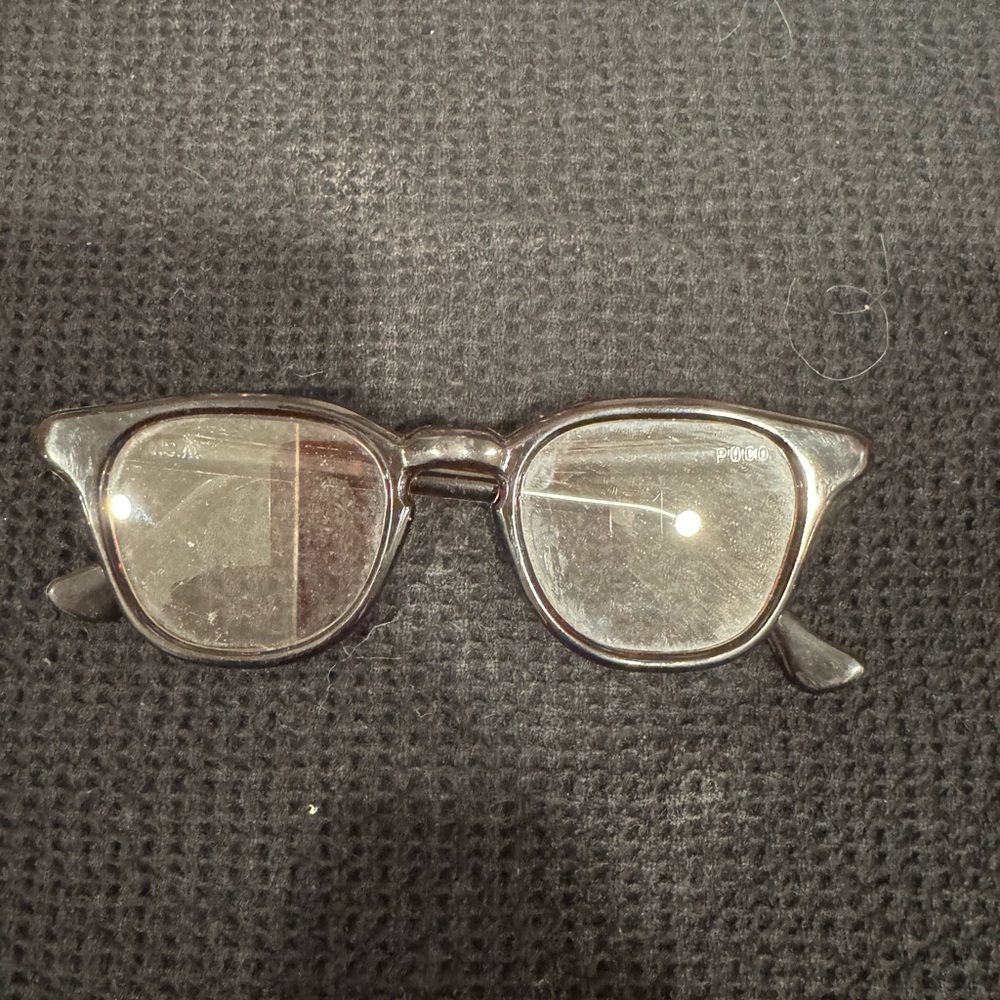 Vintage Brown and Red Glasses